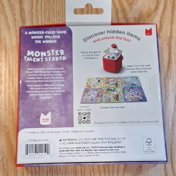 Monster Talent Search Game Set For Toniebox 2 - Picture 2 of 5